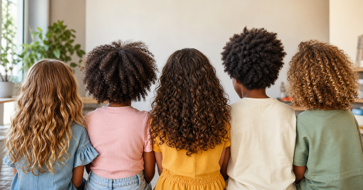 Caring for Wavy, Curly, and Coily Kid Hair by Type