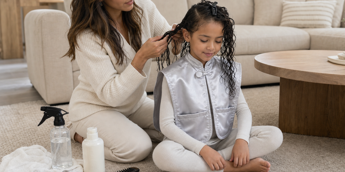 The Kids' Curly Hair Wash-Day Routine That Does Not End in Tears