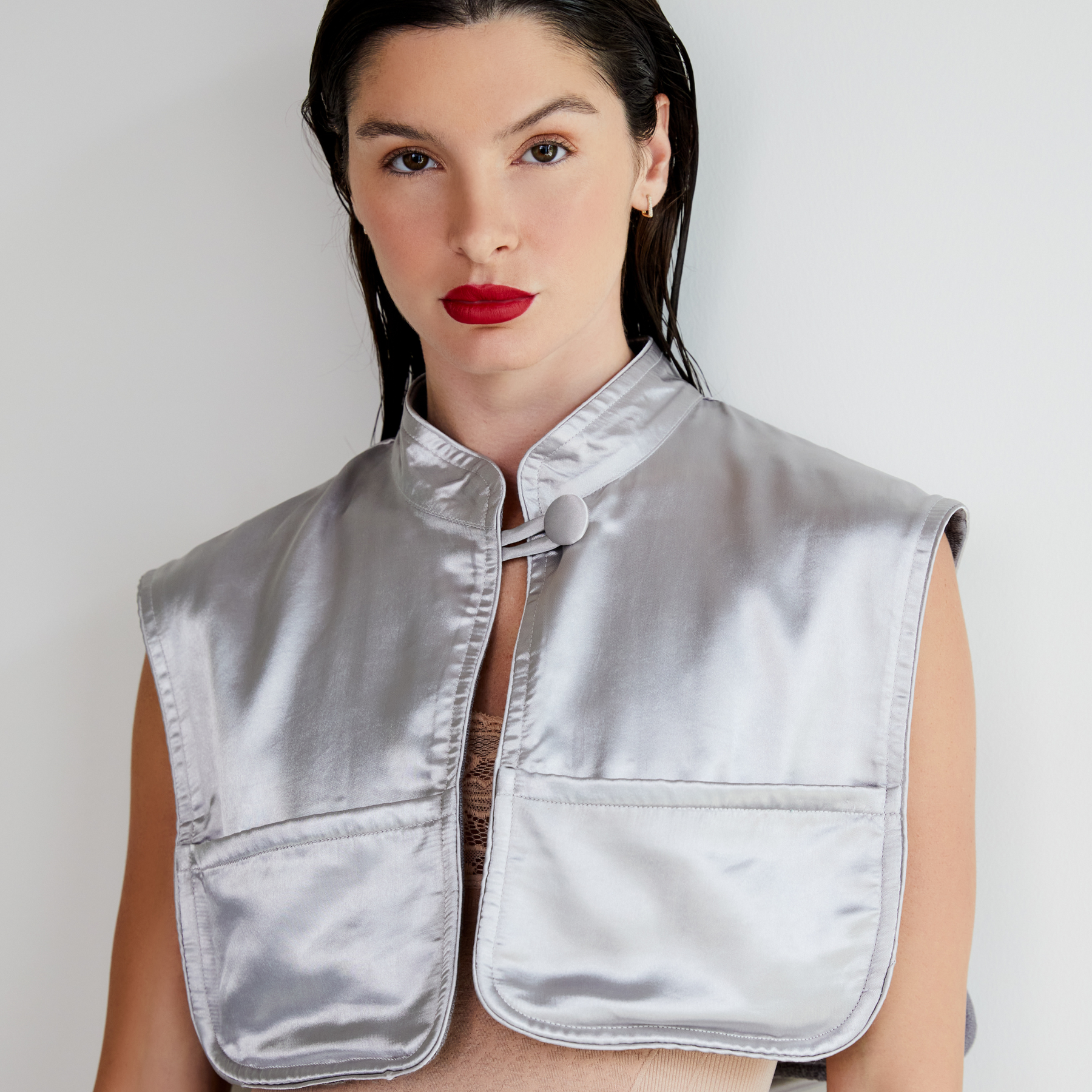 Monii Silver Satin