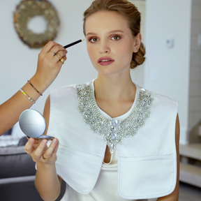White Bridal Rhinestones Monii