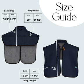 Denim Beauty Cape - Bamboo Button