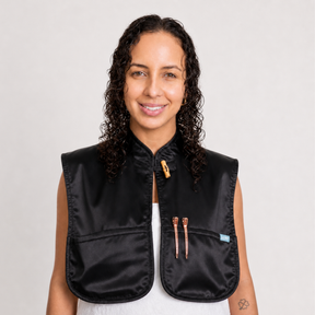 Monii Wearable Beauty Cover - Classic Black with Bamboo Button
