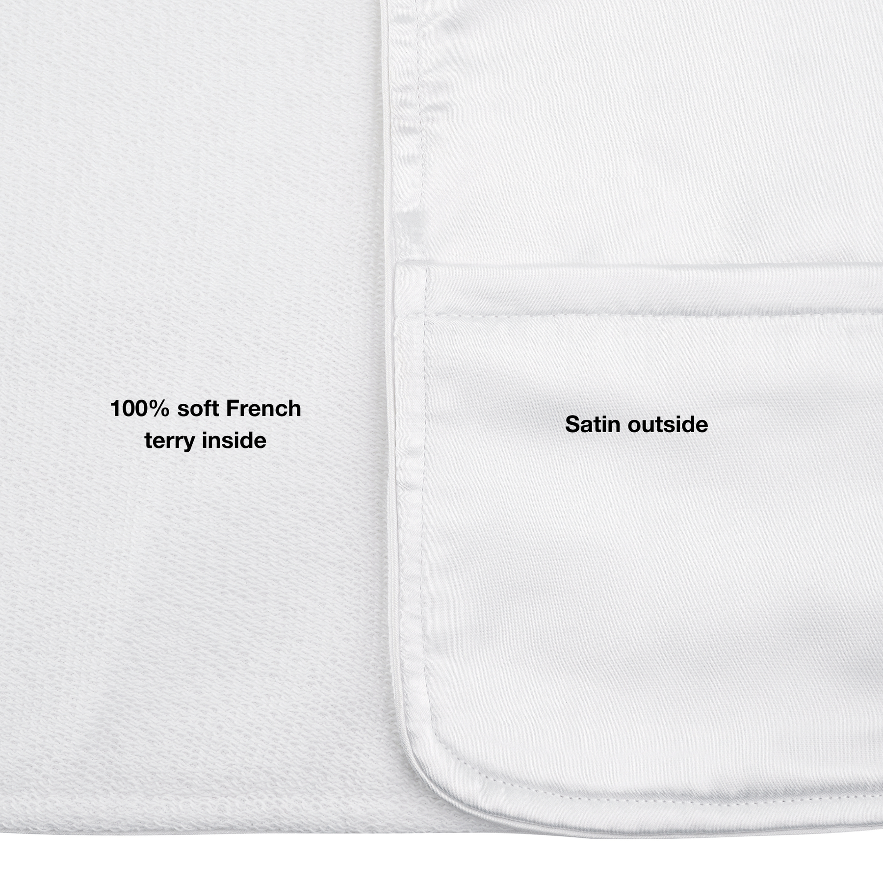 Monii Wearable Beauty Cover - White with Bamboo Button